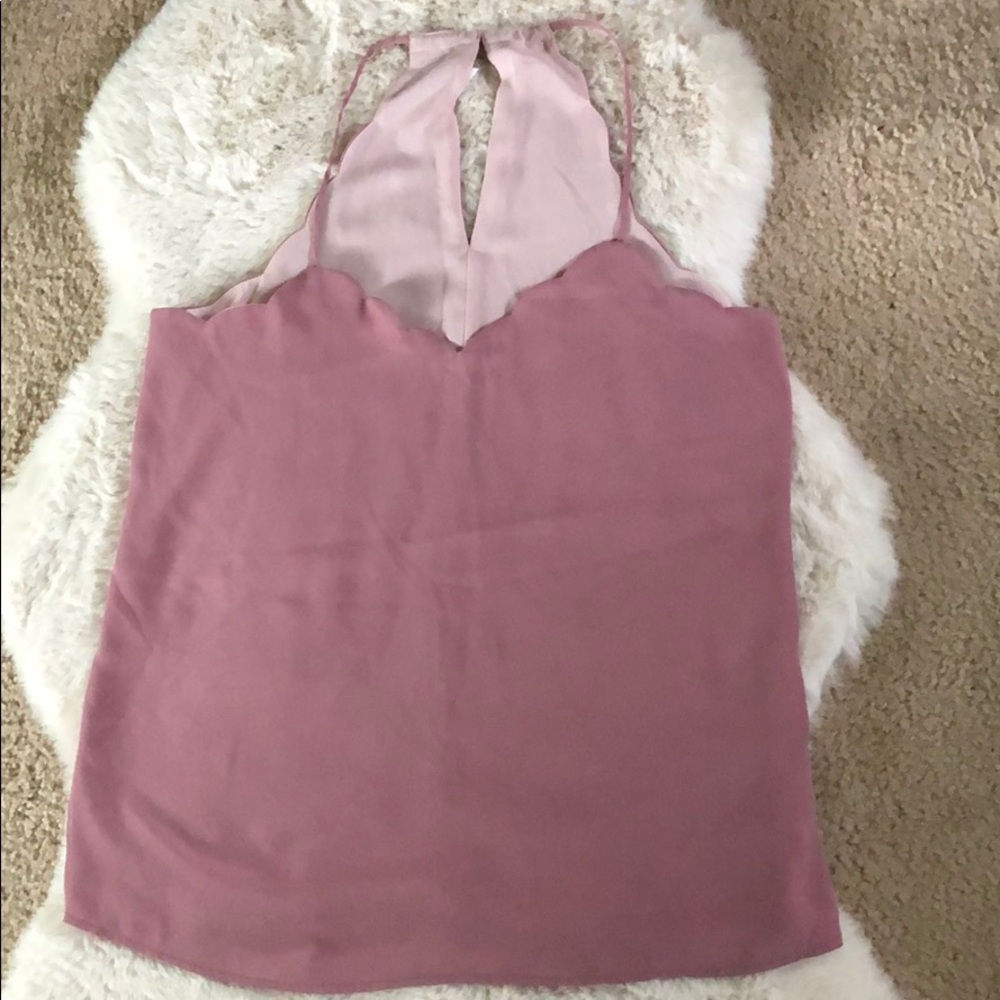 Color reversible polyester tank top